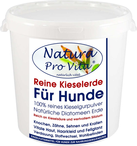 Kieselerde, reine Kieselgur für Hunde, BARFen, Haut, Fell, Krallen, Knochen, Verdauung 500g
