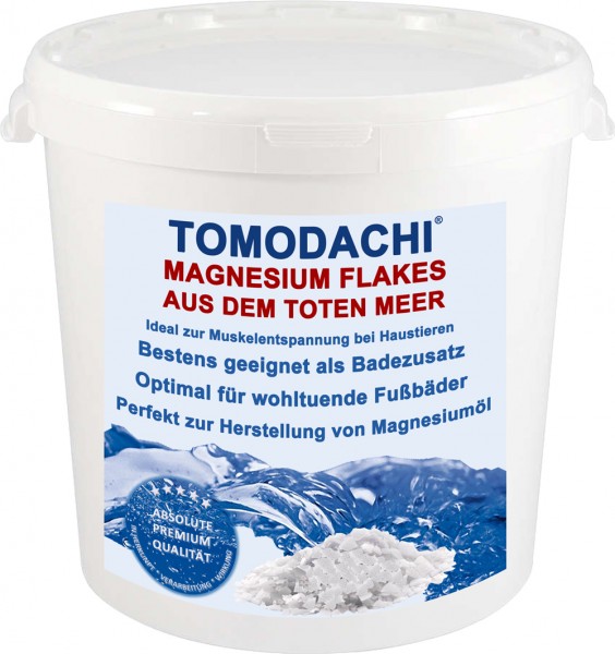 Totes Meer Salz, Tomodachi Magnesiumflakes, Magnesiumflocken, Badesalz, Haustierentspannung 3kg