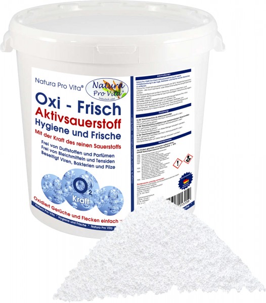 Aktivsauerstoff, Allergikerwäsche, parfümfreie Hygiene mit Sauerstoff, NaturaProVita Oxi-Frisch 5kg