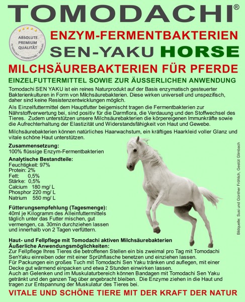 Milchsäurebakterien Pferd - Immunsystem, Stoffwechsel, Verdauung, Haut und Fell 5L