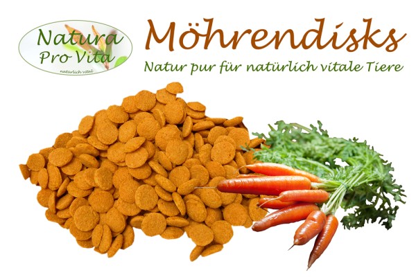 Karottenscheiben gesunder Snack Nager und Kaninchen Möhren vitaminreiche Diätkost NaturaProVita 10kg