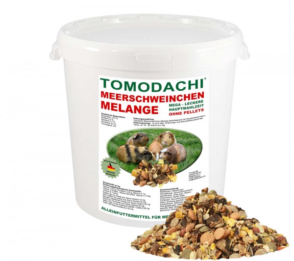 Meerschweinchen Futter, Nagerfutter, Alleinfutter, Naturfutter pelletfrei, knackig, beliebt 3kg