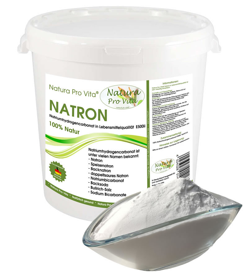 Natron in Lebensmittelqualität von Natura Pro Vita - Qualitätsprodukt deutscher Herstellung.