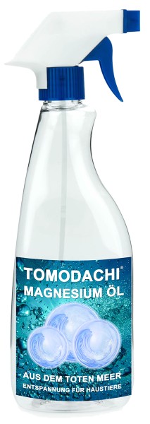 Magnesiumöl - Totes Meer Salz, Haustiermassage + Wellness, Muskelentspannung 1L + Sprühflasche
