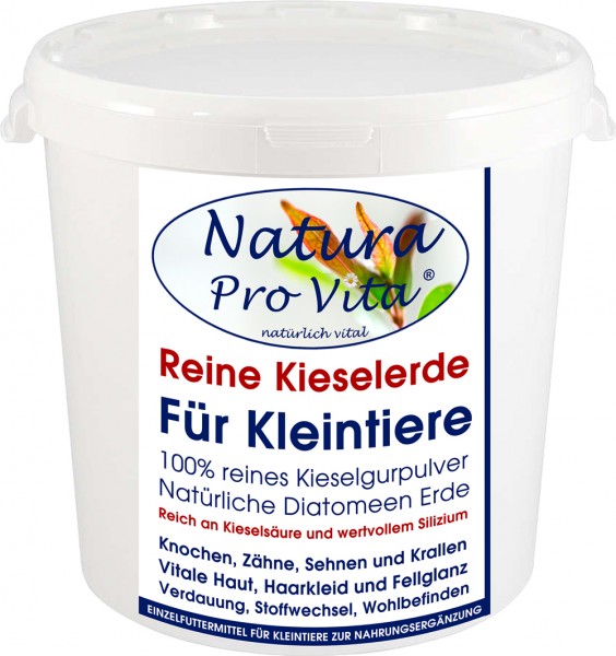 Kieselerde, reine Kieselgur, Siliziumkur für Kaninchen, Meerschweinchen, Hamster, Ratte, Maus 1kg